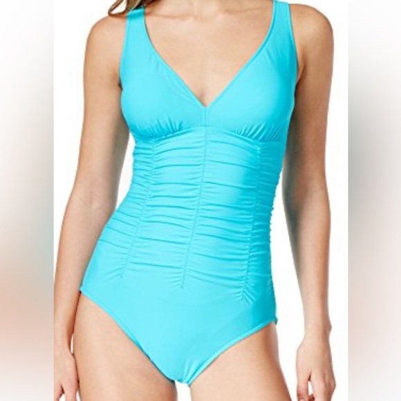 Swim Solutions Swim Swim Solutions Plus Size Waist Minimizer One Piece Swimsuit 6 New Poshmark